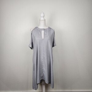 Anthropologie 4our Dreamers Cold-Shoulder Stripe Dress S